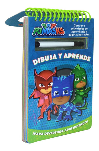 Pj Masks Dibuja Y Aprende + Plumon / Lexus