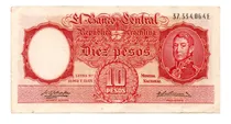 Comprar Billete 10 Pesos Moneda Nacional Bottero 1959a, Año 1958 Usa