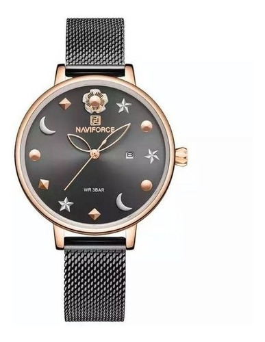 Reloj Naviforce Mujer Dorado Black Nf5009