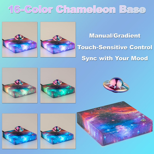 Lámpara Flotante Ovni 360 Rgb Magnética Para Dormitorio Color De La Estructura Color De La Pantalla