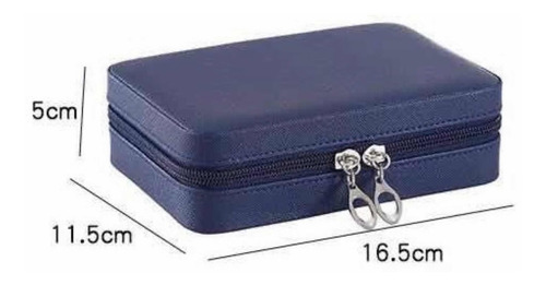 Imagen 2 de 2 de Joyero Con Cierre Organizador Accesorios Con Espejo Bijouter