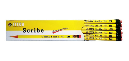 Lapiz De Grafito Iteca Nº2 Amarillo * Pack 5 Cajas **