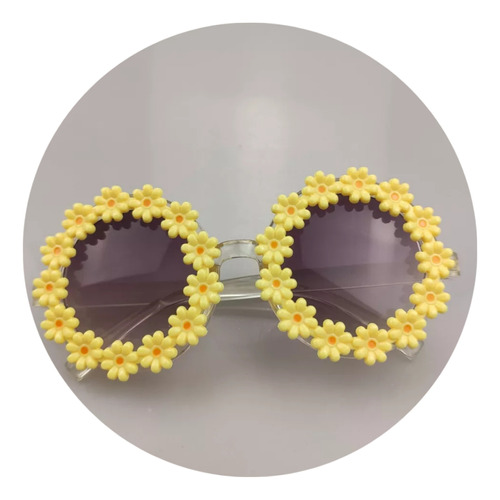 Gafas De Sol Para Niñas Diseño De Margaritas Filtro Uv