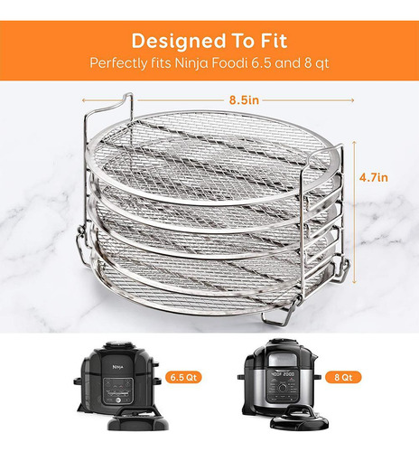 Soporte Para Freidora De Aire De 5 Niveles Compatible Con Ni