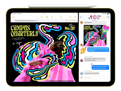 Tablet Apple iPad De 11 Pulgadas Con Chip A16 De 128 Gb, Azu