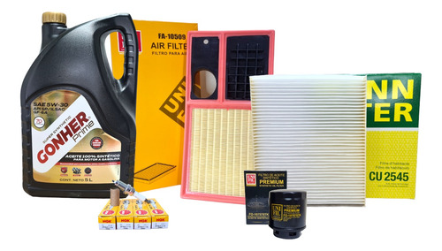 Kit Afinación Vento Polo 1.6 2014-2020 5w30 Api Sp A/ac Buji