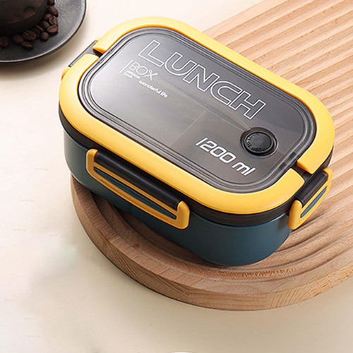 1200ml Bento Box Lunch Container 2 Capas 3 Compartimentos
