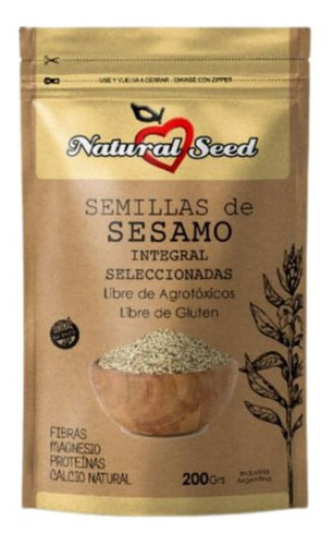 Semillas De Sesamo Integral Natural Seed X200g