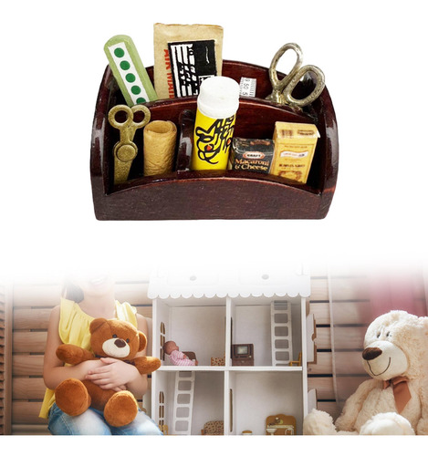 1/12 Box De Casa De Muñecas A Escala Regalos De Cumpleaños