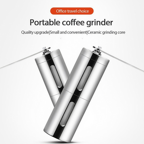 Molinillo De Café Manual Portátil De Acero Inoxidable