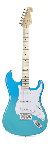 Guitarra Electrica Sx Sem1 Modern Serie Strato Blue Glow C/f Color Azul