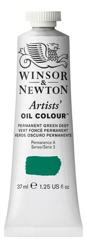 Oleo Winsor And Newton Profesional Serie 2 Artist Oil 37ml Color del óleo Verde Permanente Oscuro 482