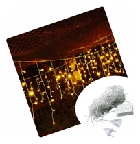 Comprar  Luces Led Cascada Estrellas Color Ambar X 3 Mts