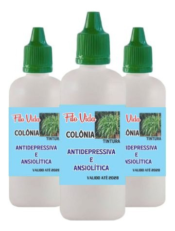 Kit 3 Tintura De Colônia 100ml Tratamento 4 Meses
