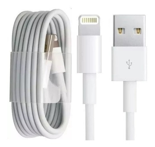 Cable Usb Blanco Para iPhone 5 5s 6 6+ 7+ 