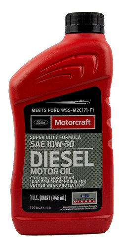 Aceite De Motor Diesel 10w30 Ford Motorcraft 946 Ml