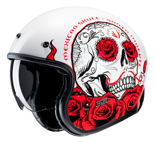 Casco  Hjc V31 Desto Rojo Blanco