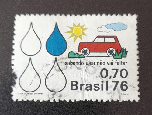 Sello Postal - Brasil - Ahorro De Energía 1976