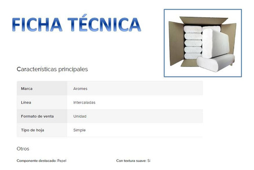 Servilletas Intercaladas Toalla Papel Blanca 20x24 Linea Eco