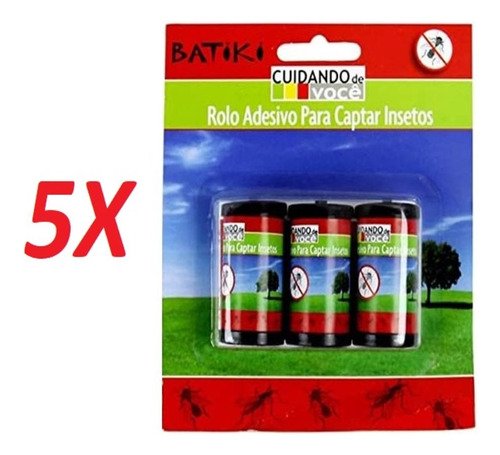 Kit 15 Cola Armadilha Formiga Barata Mosquito Rolo Adesivo