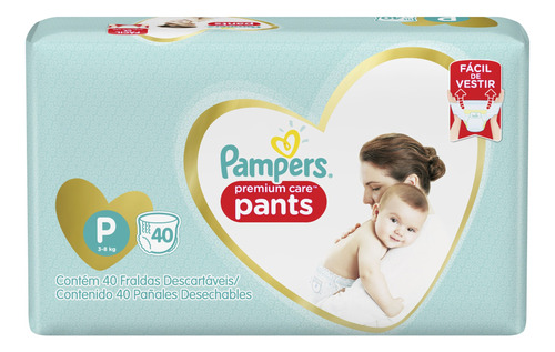 Pañales Pampers Premium Care Pants  P