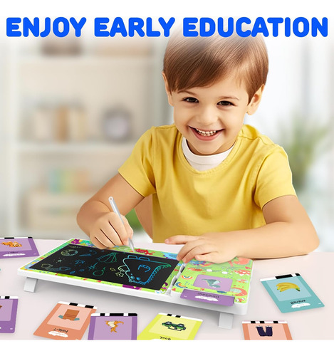 2 En 1 Tarjetas Flash Parlantes Con Tableta De Escritura Lcd