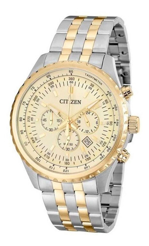 Relógio Citizen Bicolor Masculino Cronógrafo Tz30811e