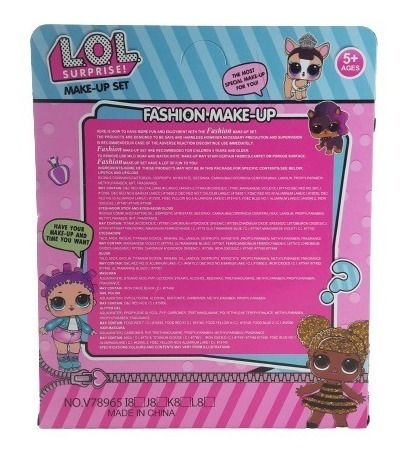 Imagen 4 de 4 de Set De Maquillaje De Juguete Para Niña
