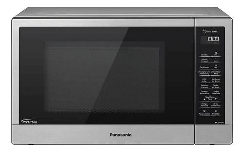 Microondas Panasonic 1.1 Pies Grill 2en1 Plata Nn-gt67ksrph