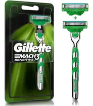 Comprar Máquina Recargable Gillette Mach3 Sensitive + 2 Cartuchos