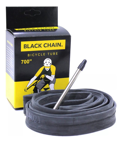 Camara Bicicleta Rod 28 Black Chain 700 X 23/25c Presta 80mm