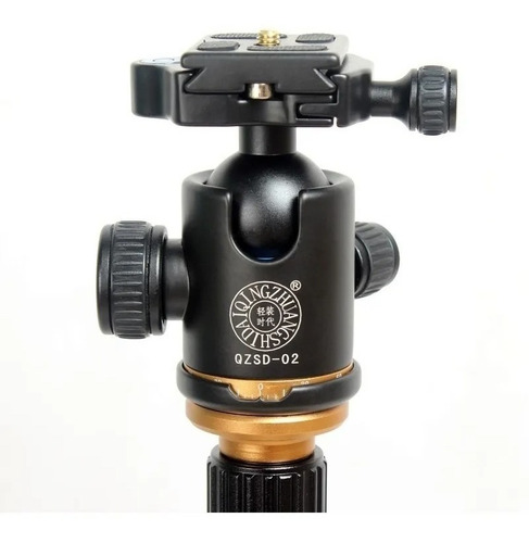 Tripé Com Monopé Qzsd-q666 - Cabeça Ballhead - 10kg Carga