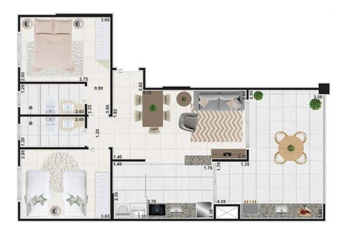 Imagem 1 de 1 de Apartamento, 2 Dorms Com 79.61 M² - Jardim Virginia - Guaruja - Ref.: Ctm799 - Ctm799