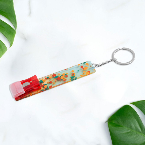 Extractor De Tarjetas Para Clavos Largos Llavero Con Rojo