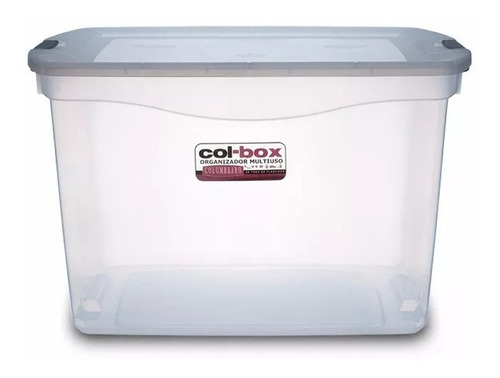 Caja Organizador Plastico Apilable C/ Tapa Taper 36 Litros Colombraro