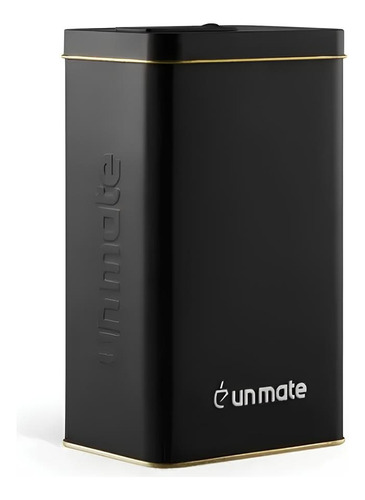 Un Mate Yerbera Xl Rectangular Abatible 500l Color Negro 