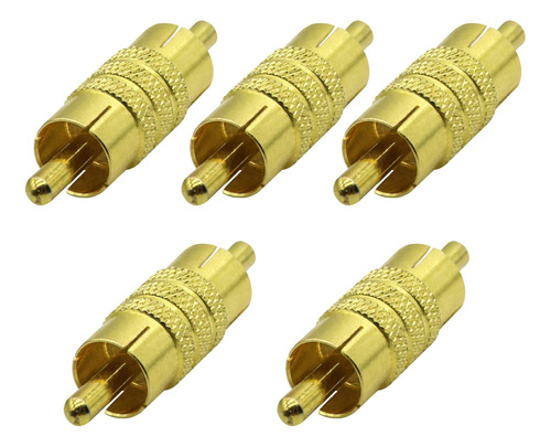 Aaotokk Conector Acoplador Rca Chapado En Oro, Adaptador Rc.