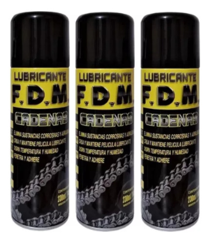 Lubricante Cadena Fdm 230ml Aceite Proteccion Pack X6