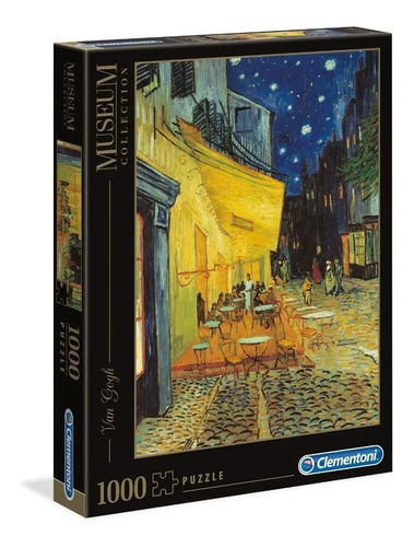 Quebra-cabeça Clementoni Museum Collection Van Gogh  - Café Terrace at Night 31470 de 1000 peças