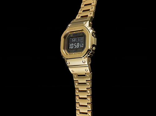 Reloj Casio G-shock Solar Gmwb5000gd9cr Original E-watch Color de la correa Dorado Color del bisel Dorado Color del fondo Negro