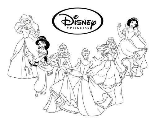 Featured image of post Imagens De Princesas Da Disney Para Colorir Desenho para colorir princesas mickey disney para