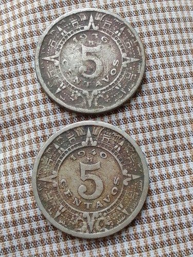 Cinco Centavos,año 1936 Y 1940.