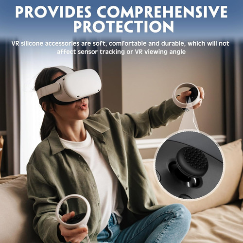 Chapou Silicone Cover Set Compatible With Oculus Quest 2 ...