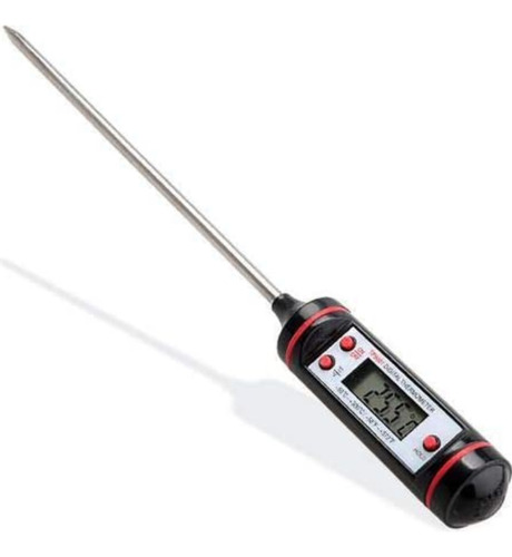 Termômetro Digital Sensor Tipo Espeto -50 A 300°c Culinário Cor Preto