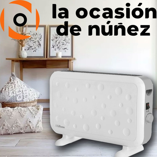 Imagen 3 de 6 de Calefactor Convector Electrico 750/1250/2000w Termostato