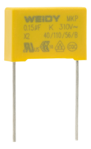 5 Capacitores Polipropileno 0.15uf X2 150nf 310v Ac Mkp 154