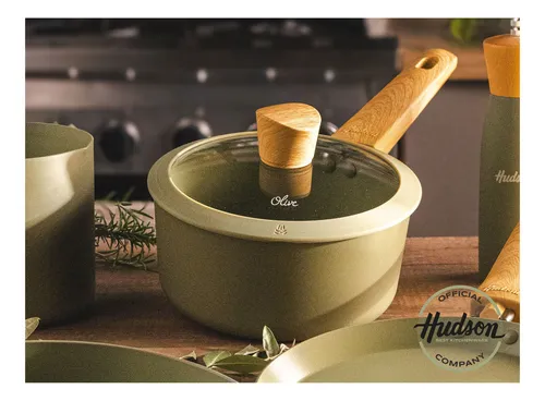 Batería De Cocina Hudson 5 Piezas Antiadherente Aluminio