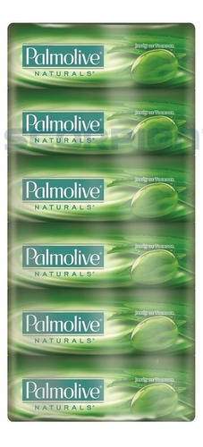 Palmolive Naturals Jabón De Tocador Verde Paq 6 Pz /150gr