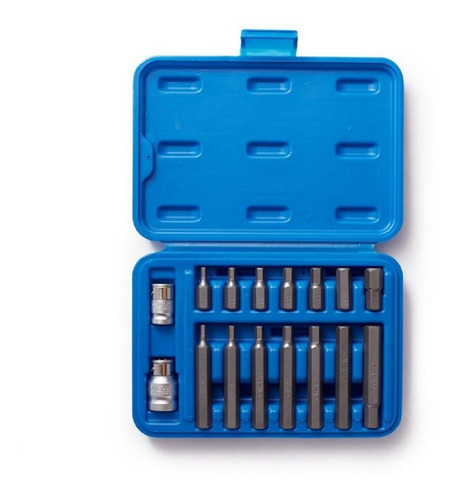 Juego Set De Puntas Hegagonales 16 Pzs Bremen En 1/2'' 3/8