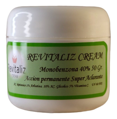 Crema Aclarante Permanente (monobenzona 50 Gr Al 40%)